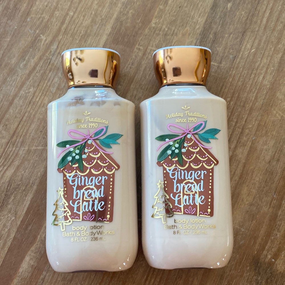 Gingerbread Latte Bath & Bodyworks Body Lotion 8 ounces NWT Set of 2